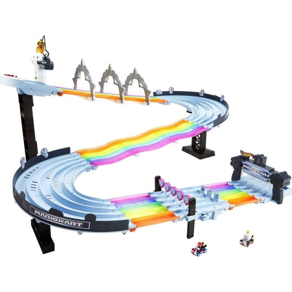 Mario kart hot wheels rainbow road race track